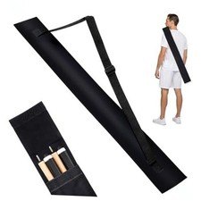 Pool Cue Case 2x2, Pool Stick Case for Holding 2 Butts  2 Shafts Black