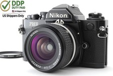 [ Near MINT ] Nikon FM2 Film Camera Black Ai-s Nikkor 24mm f2.8 From  JAPAN