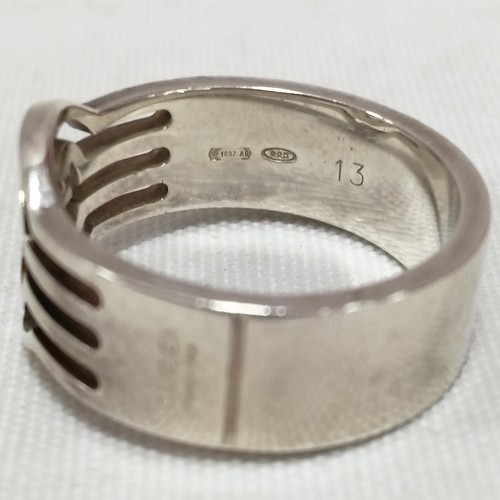Numero di modello Gucci: 925SV 13 anello a incastro G DDU - Foto 6 di 6