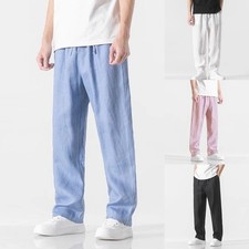 Pantaloni dritti casual uomo jogging per sport palestra bodybuilding allenamento