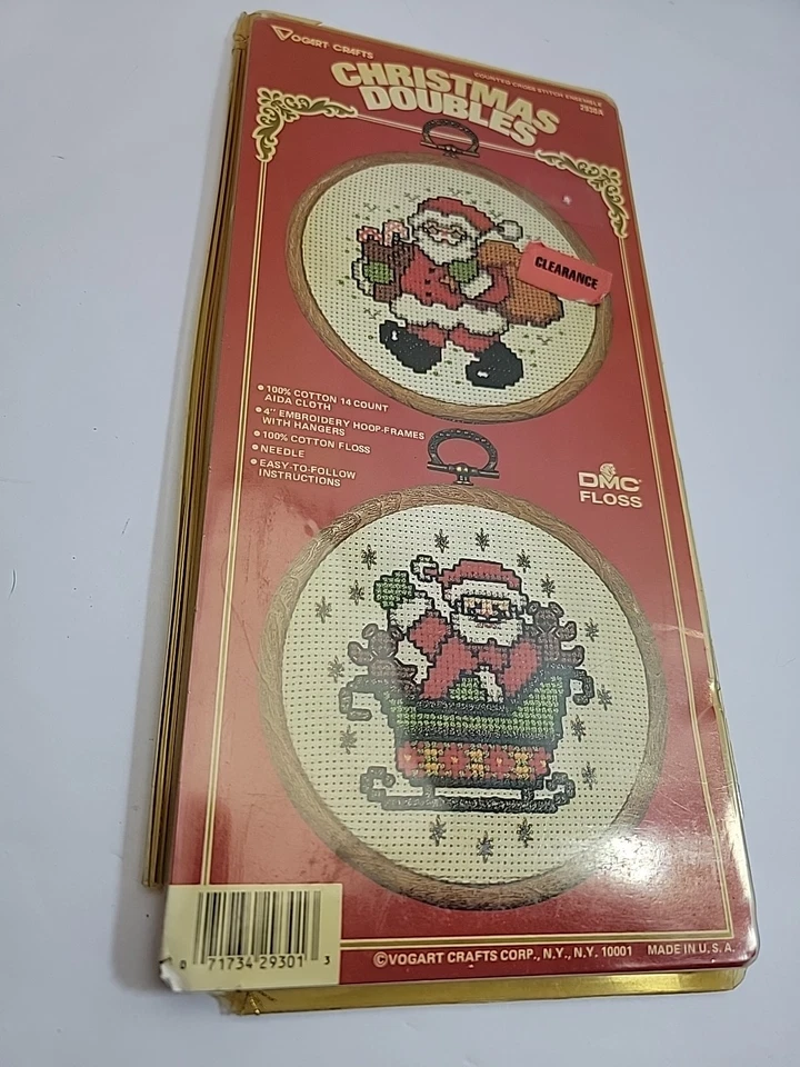 Vogart Crafts圣诞双打2930A计数十字绣框架圣诞老人 — 第 3/4 张图片