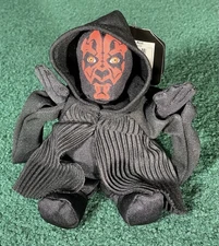 Star Wars Buddies Ep. 1 Darth Maul (1998) Hasbro Toy Beanie Plush New with Tags