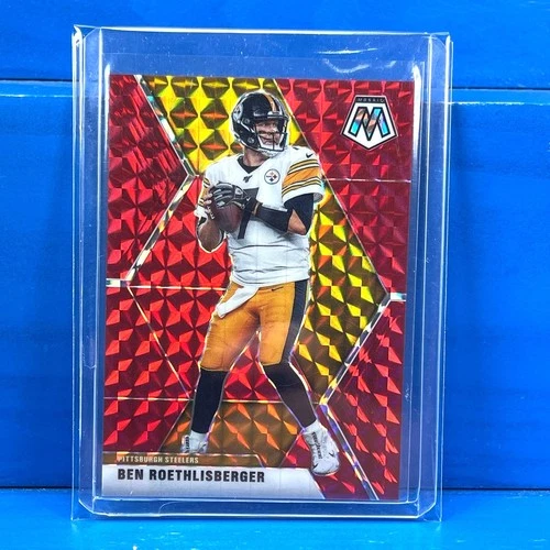BEN ROETHLISBERGER 2020 Panini Mosaic #170 RED Prizm SP /80 Pittsburgh Steelers