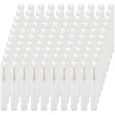 100Pcs/Pack,Frosted Plastic Tube Empty Refillable Perfume Bottles Spray for T...