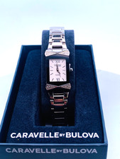 Reloj Caravelle By Bulova Diamond Bisel Tank 40th Ann Award Nuevo En Caja Con Etiqueta