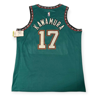 Vancouver Grizzlies Kawamura 17 ジャージXL MEN Grizzlies Yuki Kawamura #17 Green Embroidered Jersey All