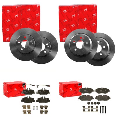 TRW BREMSSCHEIBEN + BELÄGE VORNE + HINTEN passend für MERCEDES W639 VIANO VITO