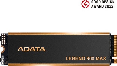 ADATA LEGEND 960 MAX 1 TB, SSD dunkelgrau/gold, PCIe 4.0 x4, NVMe 1.4, M.2 2280