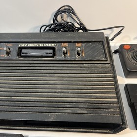 Atari 2600 System Black Console Bundle w/ 20 Games - Untested