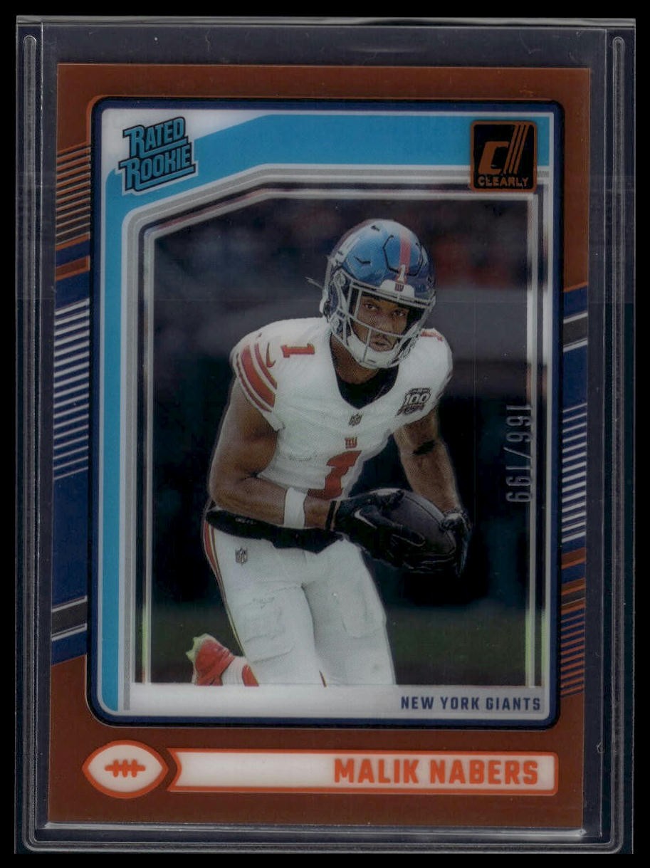 2024 Clearly Donruss #55 Malik Nabers Orange #/199