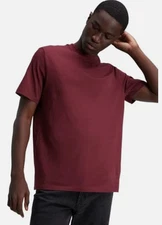Calvin Klein Men's Smooth Cotton Liquid Touch Crewneck T-Shirt, Tawny Port, 2XL