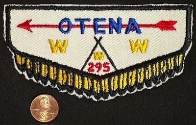 BOY SCOUT BSA OA OTENA 295 330 561 COMANCHEE TRAIL TX TWILL FF F1 FIRST FLAP