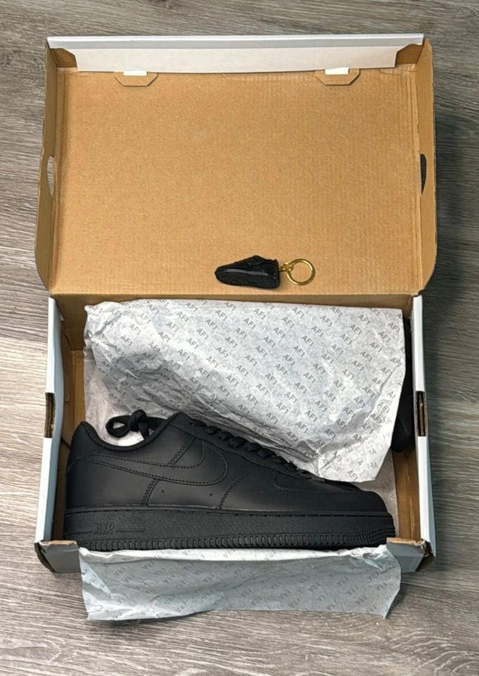 Multiple Sizes - Nike Air Force 1 '07 Low Triple Black | 24HR SHIP | SAME DAY - Image 2 of 4