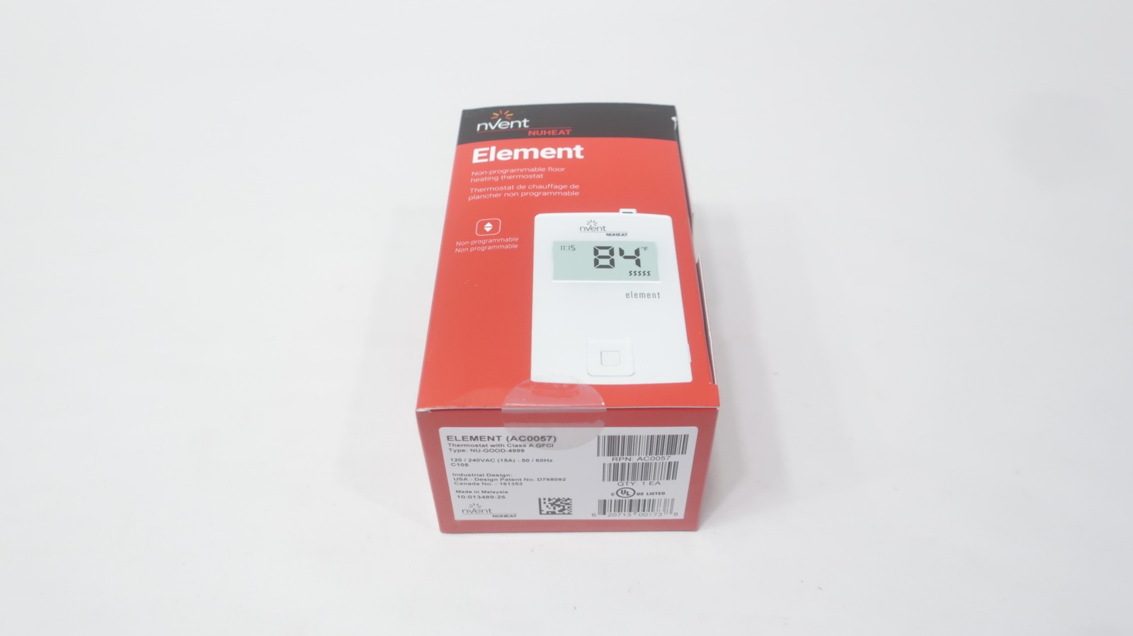 Nvent AC0057 Floor Heating Thermostat 120v-ac 240v-ac