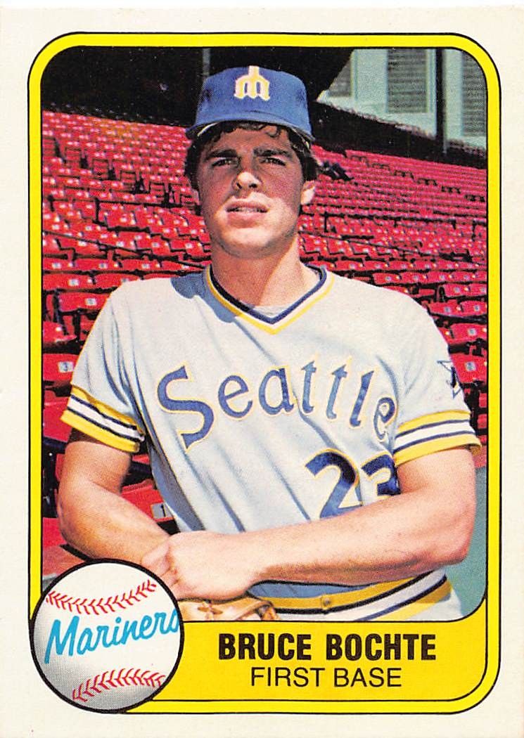 Bruce Bochte 1981 Fleer 600 Seattle Mariners Baseball Card