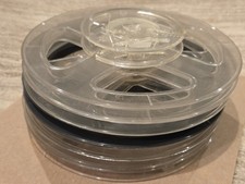 Vintage 7" Take-Up Empty Tape Reels Plastic Lot Of 6 With One 3" Reel Various