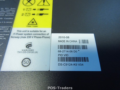 Cisco DS-C9124-K9 AG646A 4Gbps Multilayer Fibre Channel Switch 22X SFP + 2X PS - Bild 3 von 3