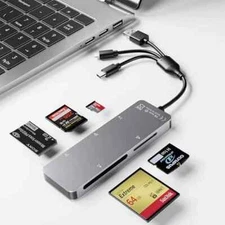 Memory Stick pro Duo Adapter 5-in-1 Multi Memory Card Reader Supports SD/TF/C...