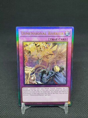 Dimensional Barrier - RA01-EN072 - Quarter Century Secret Rare - Face To Face Games-151009