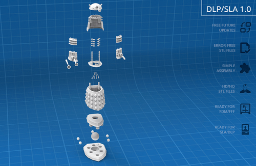 Dalek Dr Who 1:6 Scale Resin 3d printed DIY model kit - Picture 9 of 10