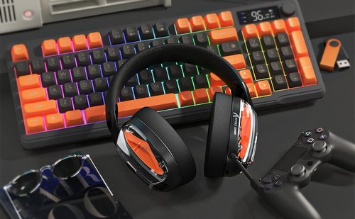 Auriculares para juegos ultraligeros ATTACK SHARK L60 para PC/PS4/Xbox 2.4G/Bluetooth/3.5 mm - Imagen 5 de 6