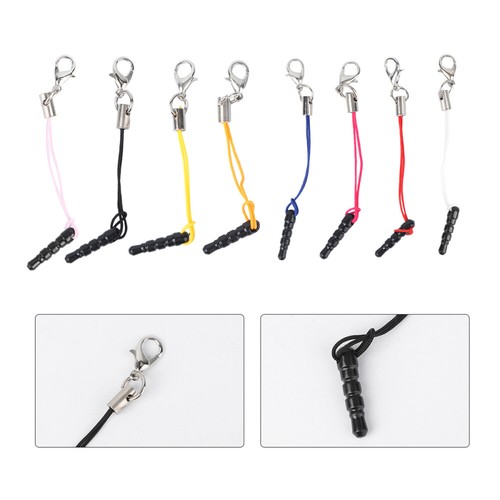 15 Pcs Mobile Phone Pendant Rope Charms for Jewelry Backpack Making