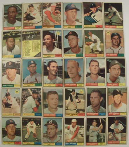 1961 TOPPS BASEBALL CARD LOT STARTER SET "143" DIFFERENT PLAYERS MOST MID LOW GD - Bild 2 von 8