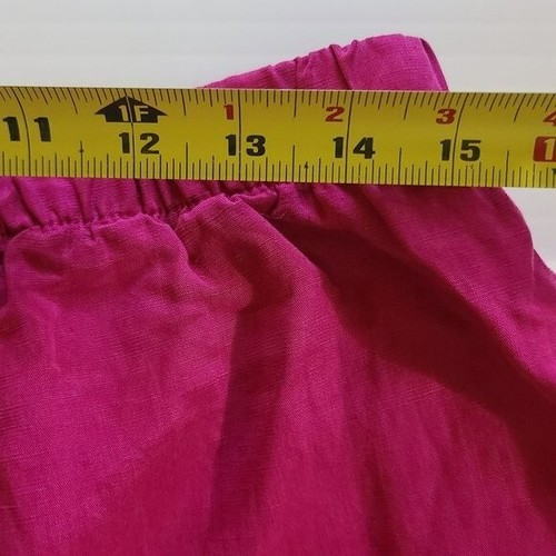 ZARA PANTALONI FUCSIA BLEND LINO LARGHE TAGLIA L | 4043/250 - Foto 6 di 9