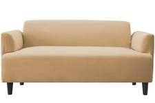 Couchbezug Sofabezug Sofahusse Überwurf 3 Sitzer Beige Apricot Couch Abdeckung