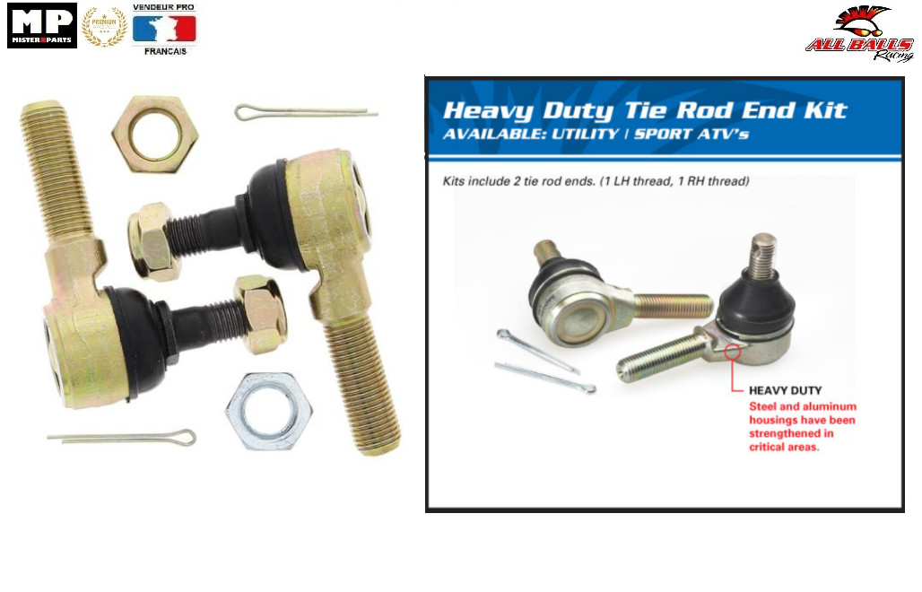 Kit rotule de direction 51-1017 pour piloter votre Kawasaki KLF Bayou en forêt sans vibration