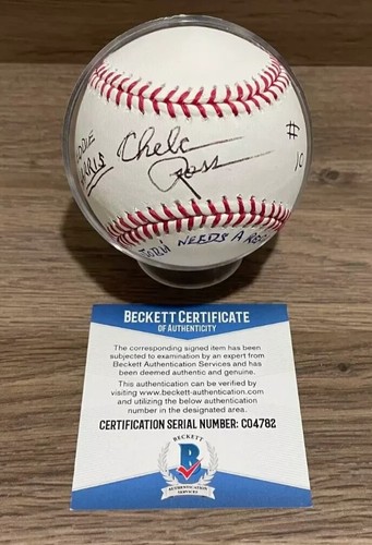 Chelcie Ross Beckett Signed Autograph Baseball bas MLB psa Major League movie