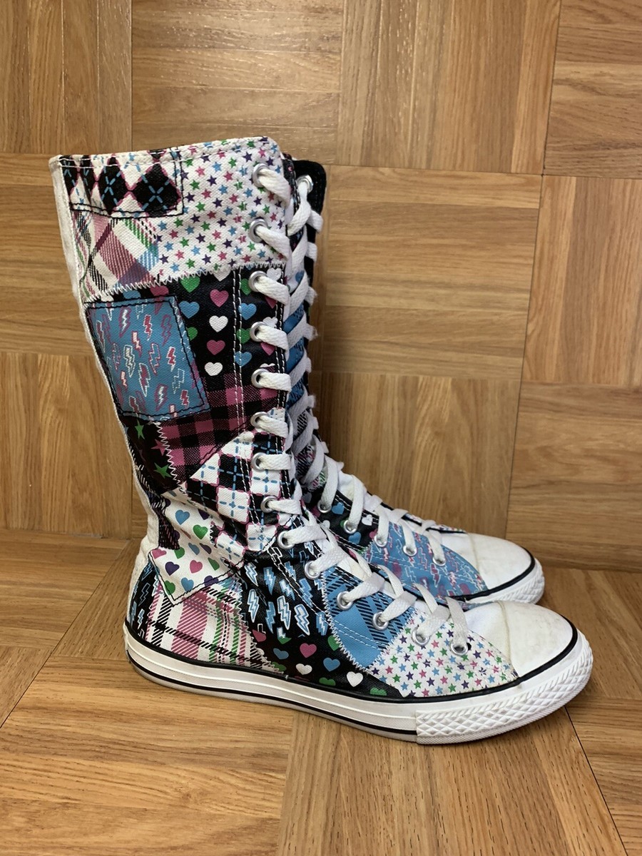 RARE🔥 Converse All Star Sky XX-Hi Boots Patchwork Sz 6