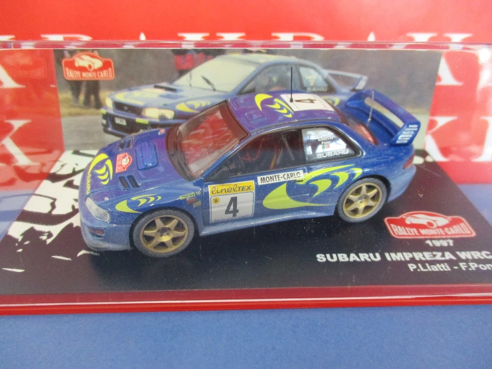 Die cast 1/43 Modellino Auto Subaru Impreza WRC Rally Monte Carlo 1997 P. Liatti - Immagine 4 di 4