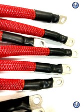  7 pcs EZGO TXT Golf Cart 48Volt 2G RED BRAIDED Battery Cables 94UP 3-17 4-7