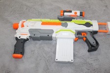 Nerf N-Strike Modulus ECS-10 Blaster Gun, Stock, Foregrip, Scope, Mag Tested