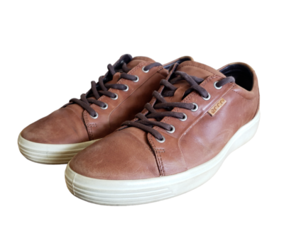 ECCO Soft 7 Shoes Mens 44 / 10.5 Brown Leather Comfort Lace  display picture 3