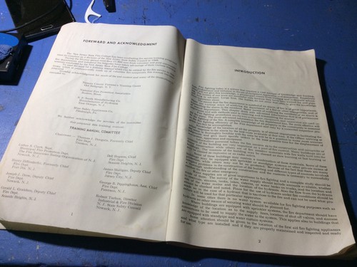 New Jersey Fire Department Basic Training Manual 1966 - Picture 4 of 4