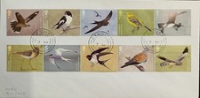 GB 2022 Commemorative Set of very fine used Migratory birds stamps on envelope