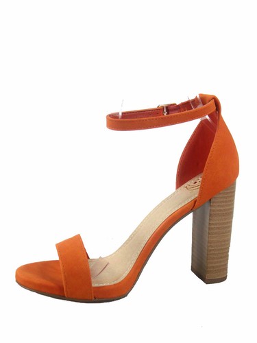 Damenschuhe elegante offene Zehenpartie Knöchelriemen klobige Absätze Sandalen verschiedene Größen neu - Bild 18 von 36