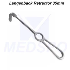 Dental Langenbeck Retractor L-Shaped 35mm Surgical Soft Tissue Retraction Tools