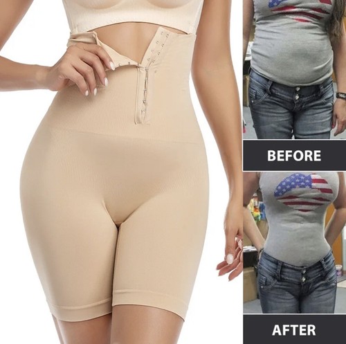 High Waist Seamless Shorts Tummy Control Butt Lifter Thigh Slim Shapewear XL/2XL - Picture 11 of 16