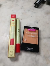 Wet N Wild Coloricon Blush #505C Keep It Peachy + Pixi Lip Glow Ruby Nib set of