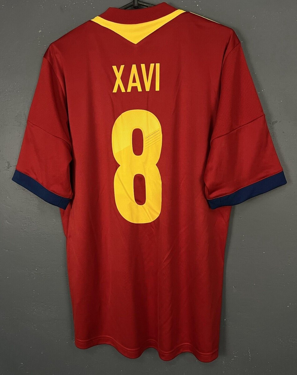 FIFA2010スペイン代表ホーム ユニフォーム8 XAVI シャビサイズO adidas - FIFA2010スペイン代表ホーム ユニフォーム8 XAVI