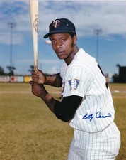 BOBBY DARWIN   MINNESOTA TWINS   COLOR ACTION SIGNED 8x10