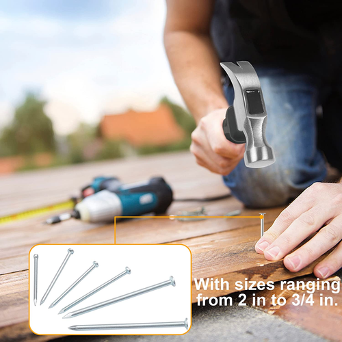 700Pcs Hardware Nails for Hanging Pictures, Assorted Kit, up to 2" Long, Silver - Picture 6 of 12