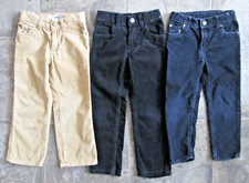 Set 3 Corduroy Pants 4 Boy's Kids Straight Leg Adjustable Boy Gymboree Old Navy