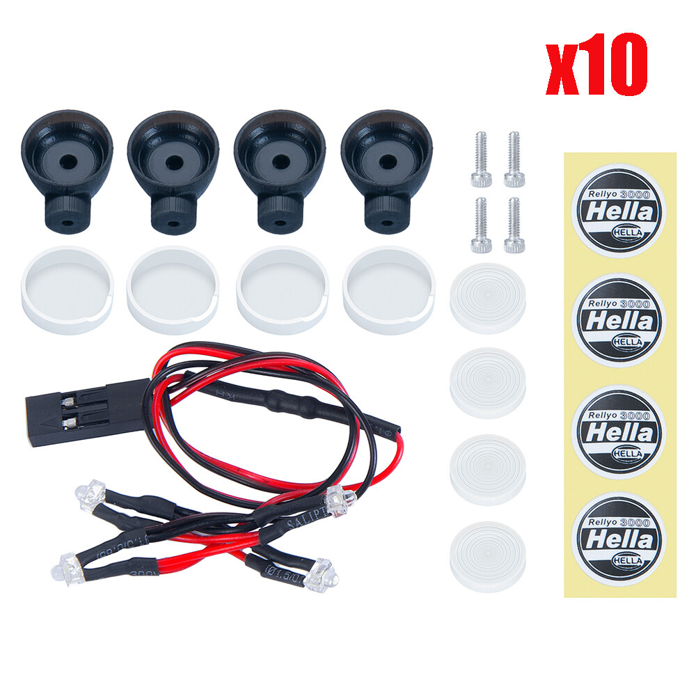 驚きの激安価格 FLYXM 4LED Lights Roof Headlight Spotlight for RC 1/24 SCX24 女性情報誌