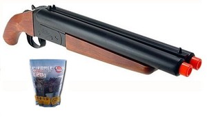 Hwasan-Double-Barrel-Gas-Airsoft-Shotgun-Includes-5000-20g-High-Grade-BBs