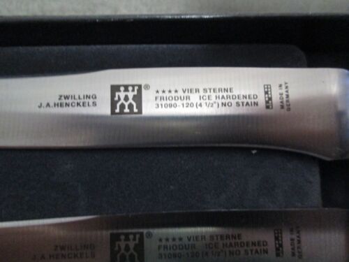 Henckels Zwilling 4 Star Steak Set - #31090-120 (4-1/2") - NOS - OB - Fine! - Picture 2 of 8