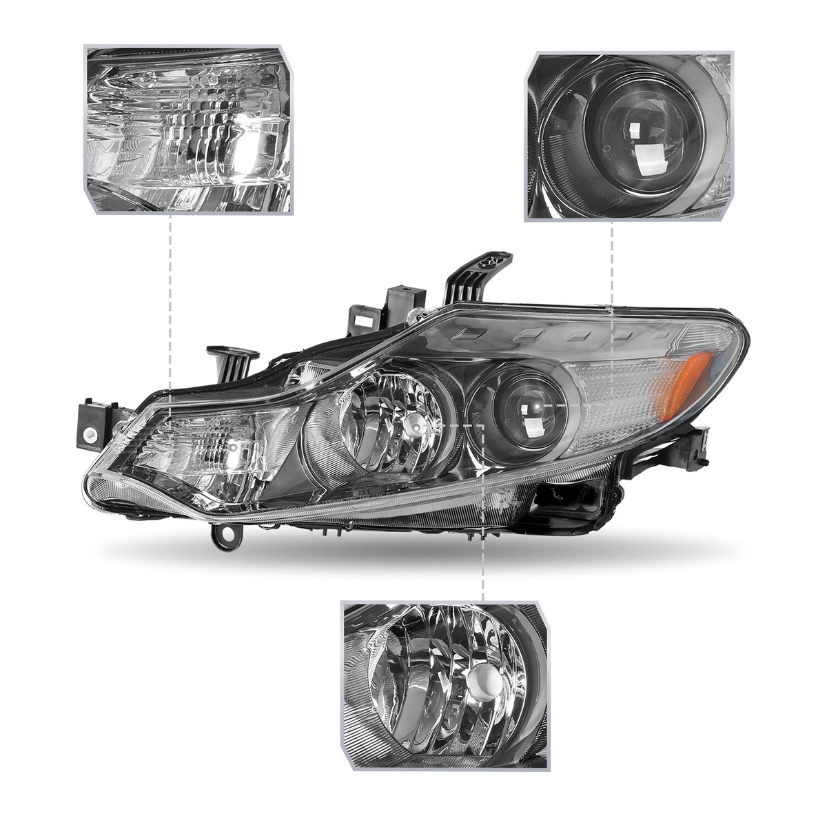 For 2009-2014 Nissan Murano 4Dr Halogen OE Style Headlights